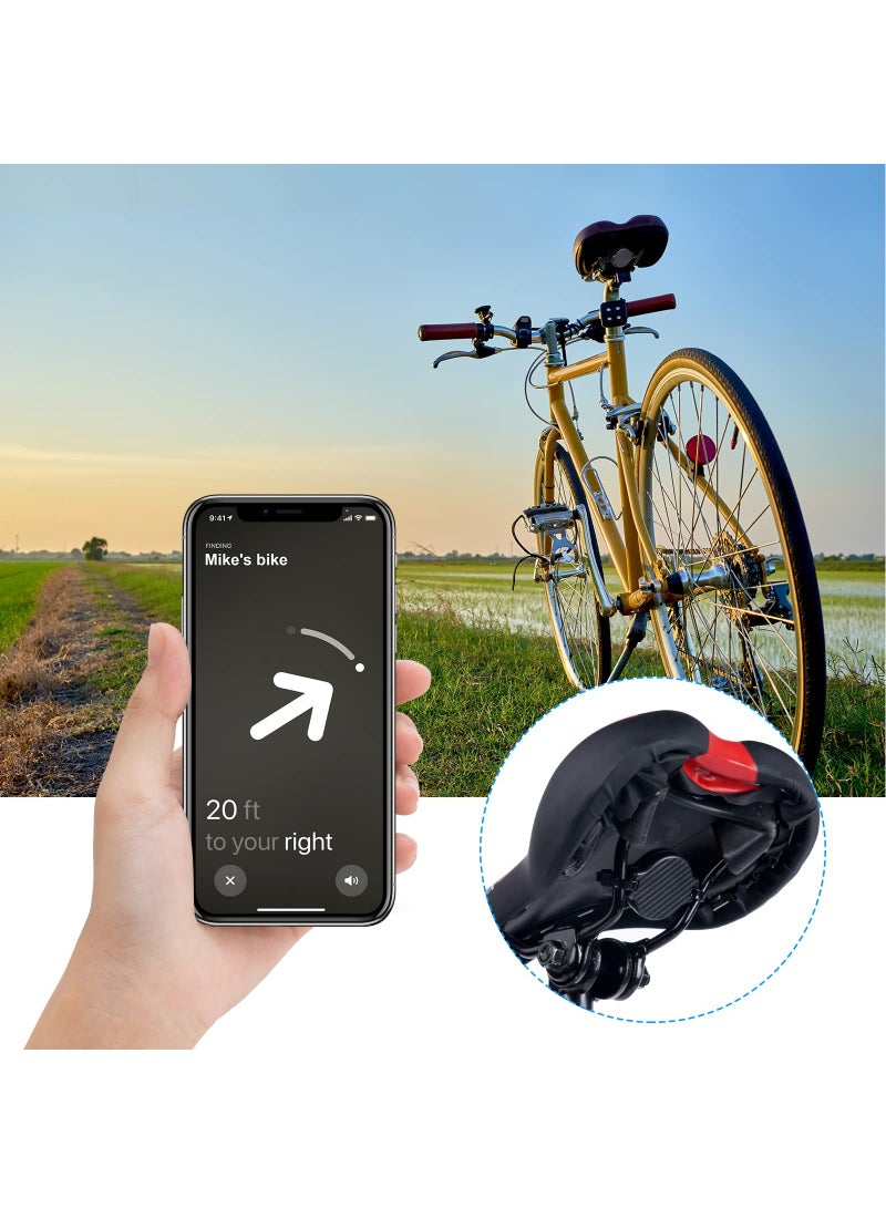 Suitable for Apple Airtag Holder for Bike Accessorise, Hidden Under Seat AirTag Protective Case for Bicycle, AirTag Motorcycle Mount Waterproof Cover (1 Pack)