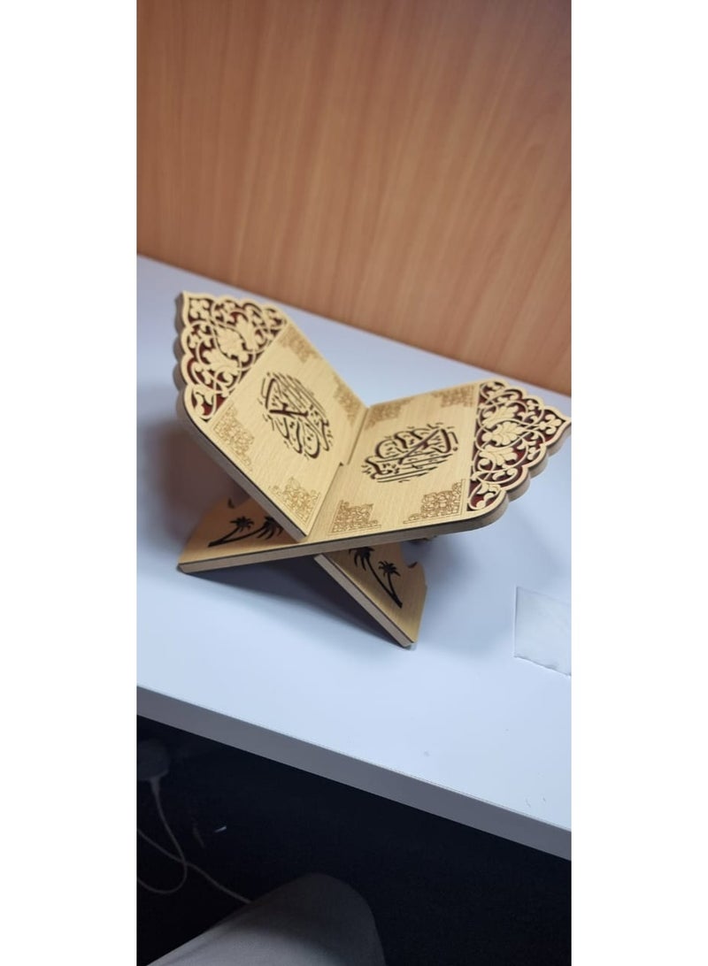 روضة حامل مصحف خشبي للقراءة الميسرة - Image 1