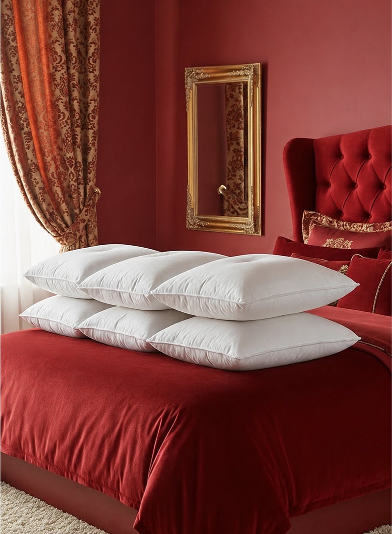 House One 6 Pieces | Microfiber Cushion Filler - White - 45x45 cm - Image 1