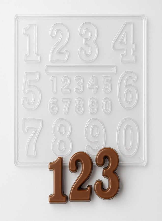 CANDISLE Numbers Shaped Chocolate Candy Mold - Image 1