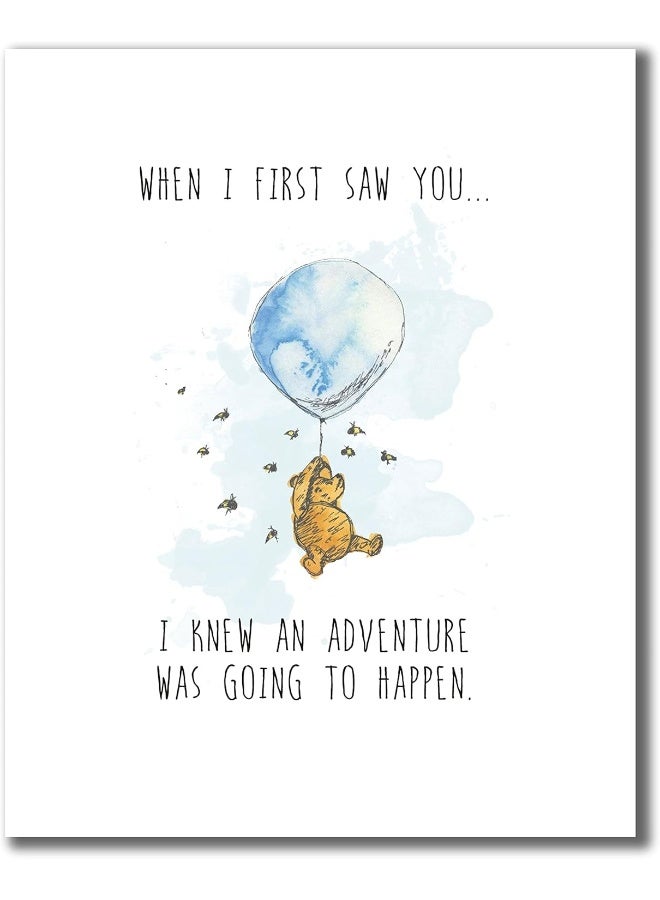 BigWig Prints Winnie the Pooh Classic - Set of 4 (8 inches x 10 inches) Wall Art Decor Photos Bedroom MATTE Finish - Image 5
