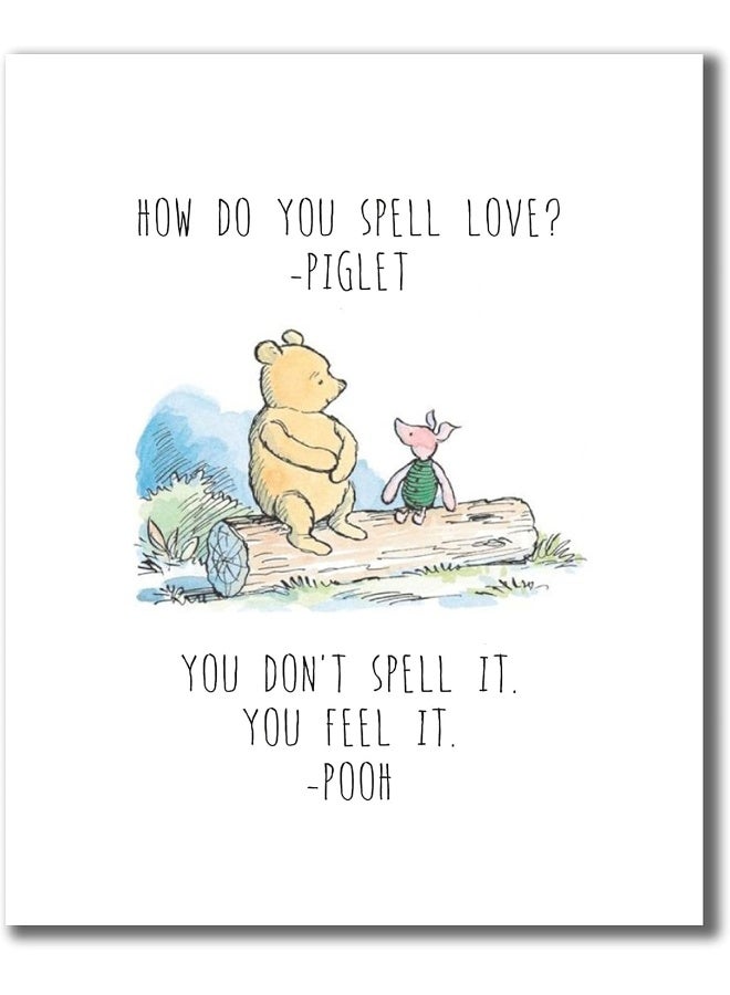 BigWig Prints Winnie the Pooh Classic - Set of 4 (8 inches x 10 inches) Wall Art Decor Photos Bedroom MATTE Finish - Image 2