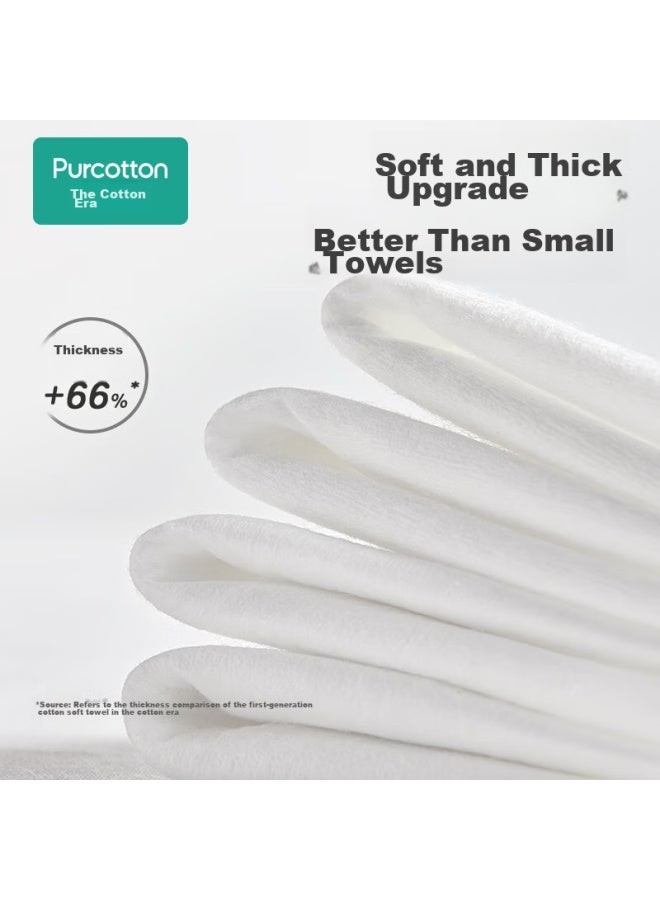Purcotton [sun Yingsha's Choice] Ultra-soft Cotton Wipes For Baby, Wet And Dry Use Face Towels, 80 Sheets/pack - Image 3
