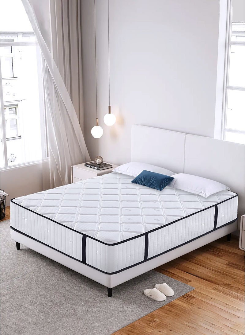 190×90cm Pocket Spring Mattress, Extra Thickness of 20cm(Single Size), High-density Foam & Soft Fabric, Breathable & Medium-Firm , High Resilience, Compressed Packaging for Singles & Students - Image 2