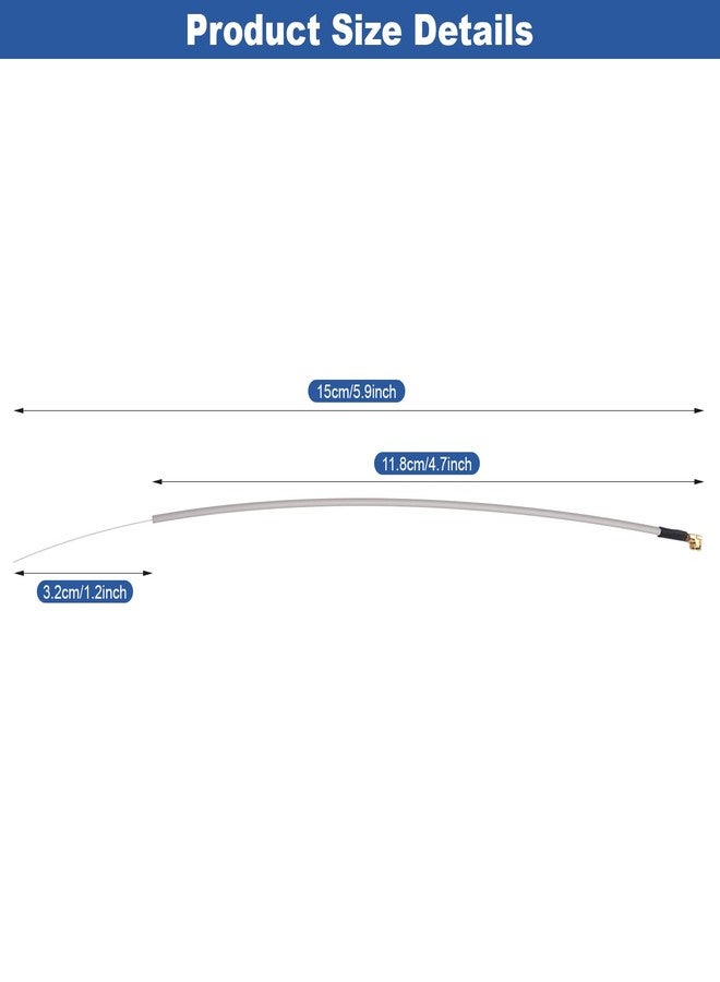 Plplaaoo 20PCS 2.4G Receiver Antenna for FrSky, IPEX Interface 2.4GHz Receiver Antenna 15cm Replacement for RC Aircraft & Drones,IPEX Port Compatible with Futaba & Spektrum - Image 2