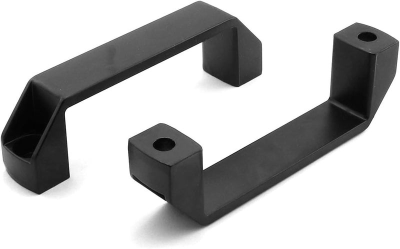PZRT 2-Pack Black Aluminium Alloy Handle Rectangular Industrial Pull Handle for 30 Series Aluminum Extrusion Profile Accessories 120mm - Image 3