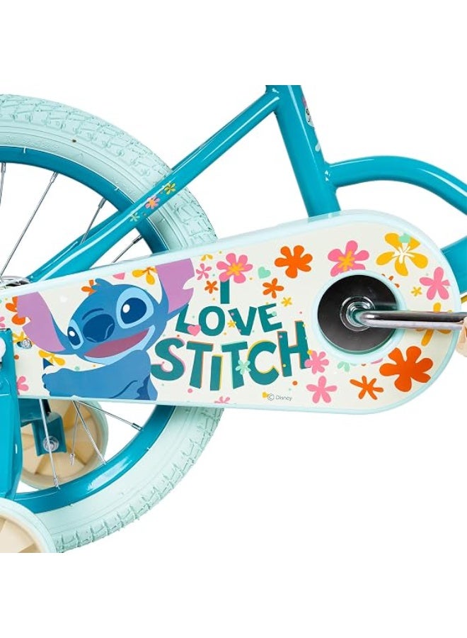 Spartan | 16" Disney Stitch Kids Bicycle - Ergonomic Steel Frame, Child-Safe Caliper Brakes, Reinforced Removable Training Wheels, Quick-Release Seatpost, Full Chain Guard, 16" Air Tyres, Stitch Design | SP-3320-16 - Image 5