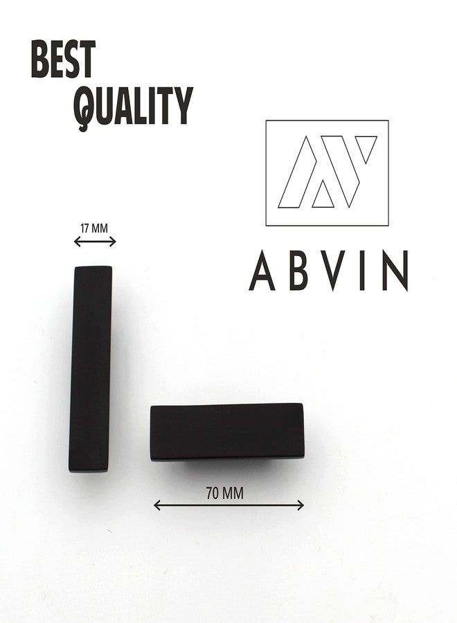 ABVIN Black Handles Unique Cabinet Beautiful Drawer Decorative Dresser Drop Drawer Knobs and Pulls - 1 pcs (Rectangle Knob) - Image 3