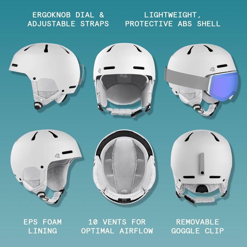Retrospec Comstock Ski Helmet - Snowboard Helmet for Adults & Youth - Adjustable Fit Snow Helmet with Protective Shell and Breathable Vents for Men, Women, Boys & Girls - Image 2