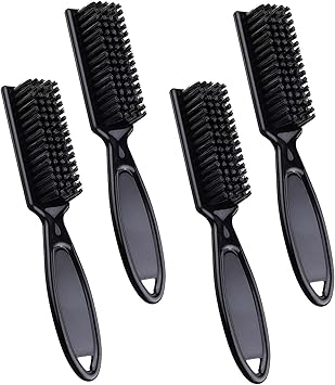 Bansusu Fade Brush Clipper Cleaning brush Hair Clipper Cleaning Hair Brush Bristle Hair Brush Beech comb with Beech Handle Used for Men with Thin or Thick Hair Styling Beard Brush - Image 1