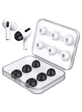 Replacement Ear Tips for AirPods Pro, White-Silicone and Black-Memory Foam Ear Buds Tips with Portable Storage Box, Fit in The Charging Case, Anti-Slip Reducing Noise in-Ear Eartips (S/M/L) - pzsku/ZB67436C215A76BC0BC10Z/45/_/1681714443/1b9e800b-55db-4f1b-a4fd-4ec814e647f4