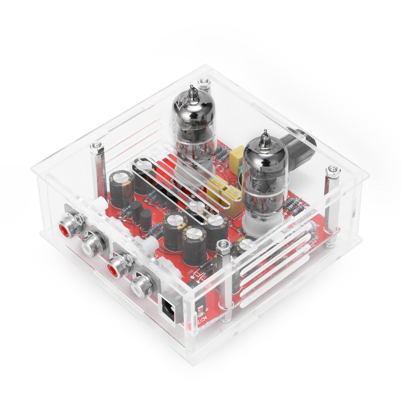 6J1 Tube Amplifier Preamp Board Dual Channel Class A Volume Control Tone Preamplifier Boards with Cryst Finish Board - Image 4
