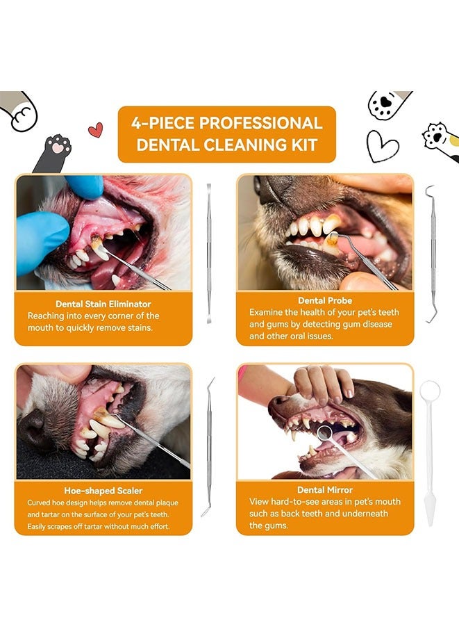 Muyixin مزيل اللويحات للأسنان - فرشاة أسنان كهربائية للكلاب مجموعة فرشاة الحيوانات الأليفة، 5 أوضاع كهربائية + 4 رؤوس تنظيف، رعاية فعالة للأسنان، تساعد في صحة الفم للكلب. (أسود) - Image 5