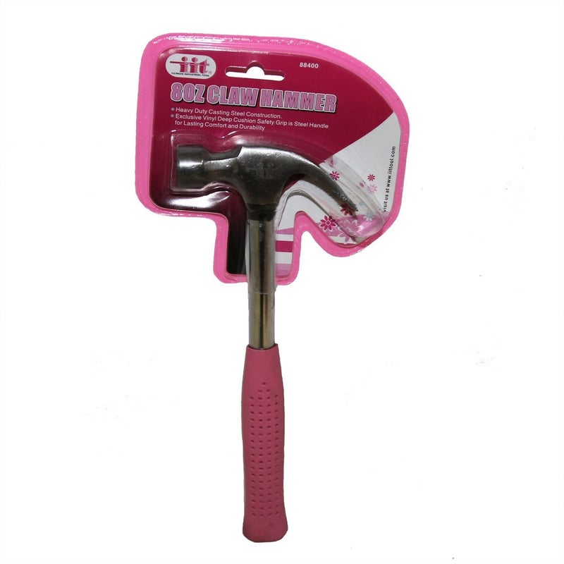 IIT 88400 Ladies 8-Ounce Claw Hammer, Pink - Image 2