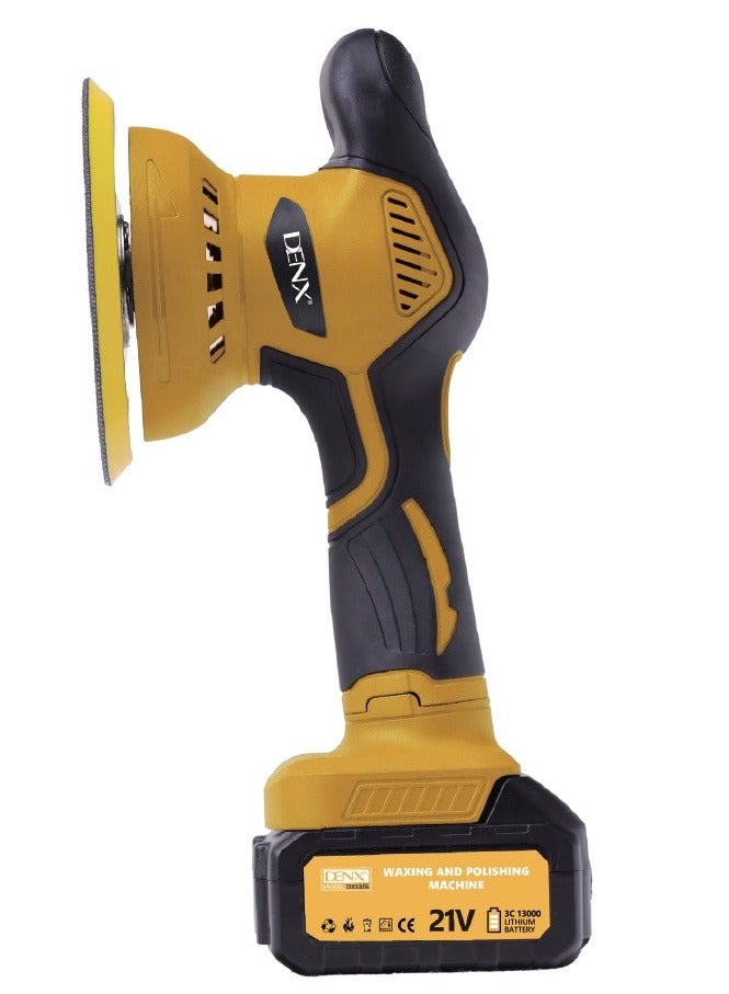دينكس ملمع عازل - مجموعة تلميع الحفر ذات السرعة المتغيرة، آلة تلميع السيارة بمقبض قابل للإزالة، مناسبة لتلميع السيارات والأثاث والأرضيات والأحجار - Image 1