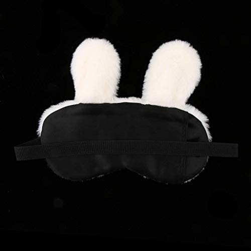 Jenna Eye Mask for Sleeping with Adjustable Strap Super Soft Sleeping Mask Blind Fold for Comfortable Sleep Travelling Sleep Mask Pad for Girls Sleeping (Bunny-White-Gel) - Image 2