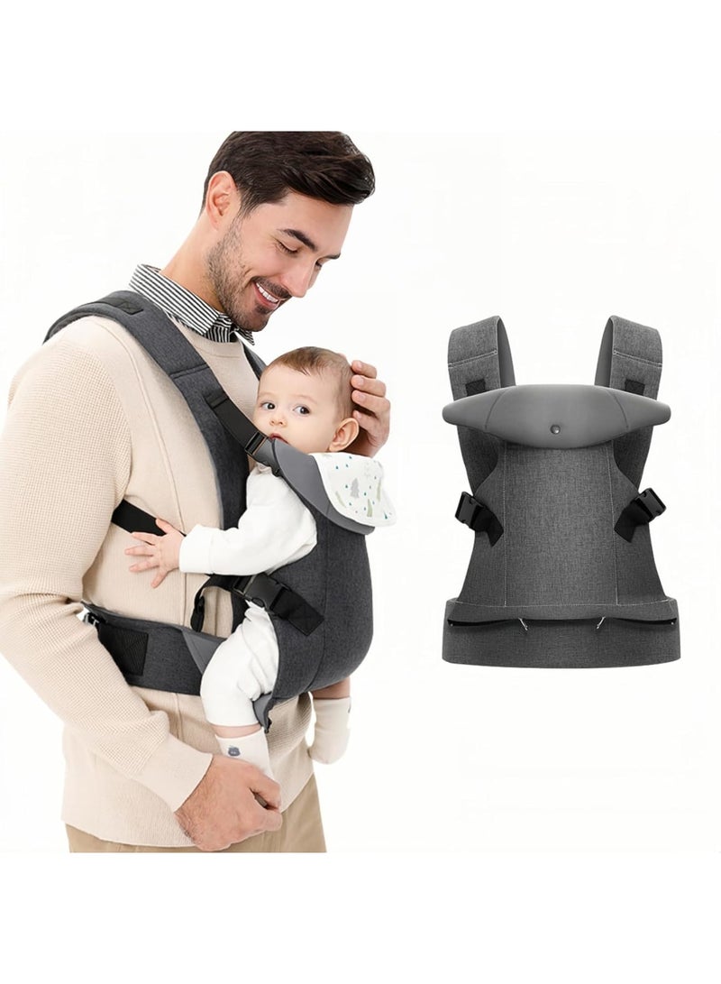 Zikra Baby Sling Carrier - 4-in-1 Ergonomic Baby Backpack, Front and Back Toddler Carrier, Front and Back Baby Sling Backpack Easily Adjustable for Newborn to Toddler (7-25 Lbs) - Image 1