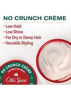Old Spice Old Spice No Crunch Crème, Hair Styling Crème for Men, Low Hold with Low Shine, 2.22 oz  - Image 3
