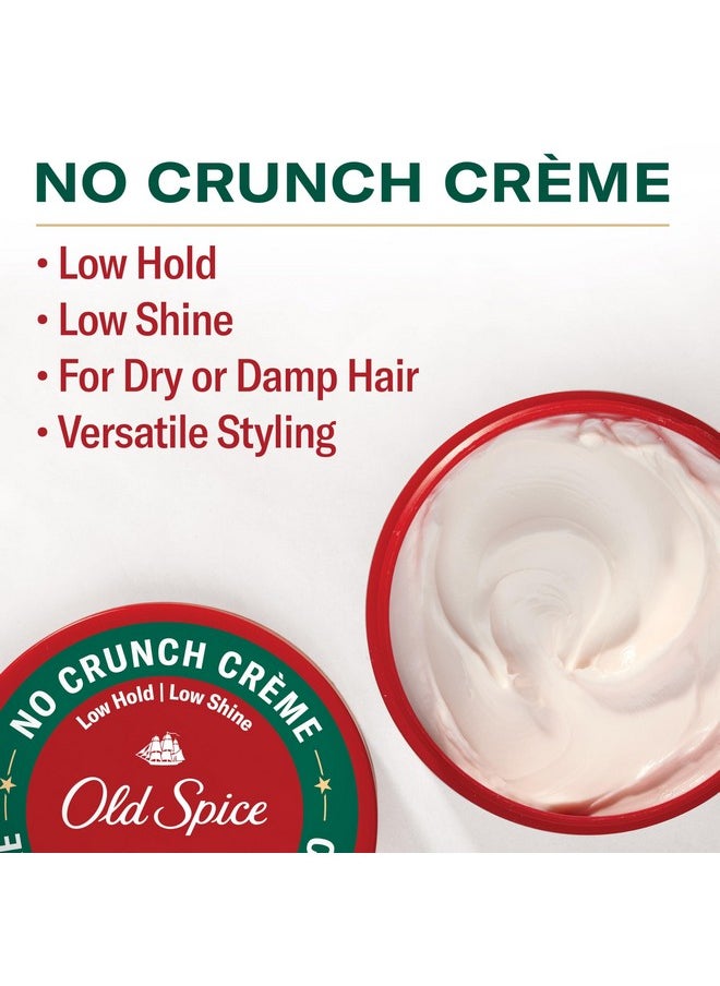 Old Spice - Old Spice No Crunch Crème, Hair Styling Crème for Men, Low Hold with Low Shine, 2.22 oz - Image 1