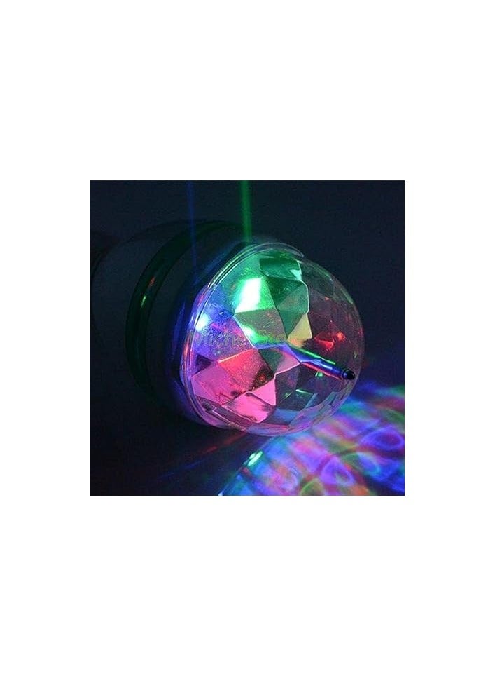 اضواء دي جي دوارة بلمبات اضاءة ملونة - تحكم بالصوت XL-14S بكرة كريستالية بتأثير الفضاء اللوني ار جي بي، متعدد الالوان - Image 1
