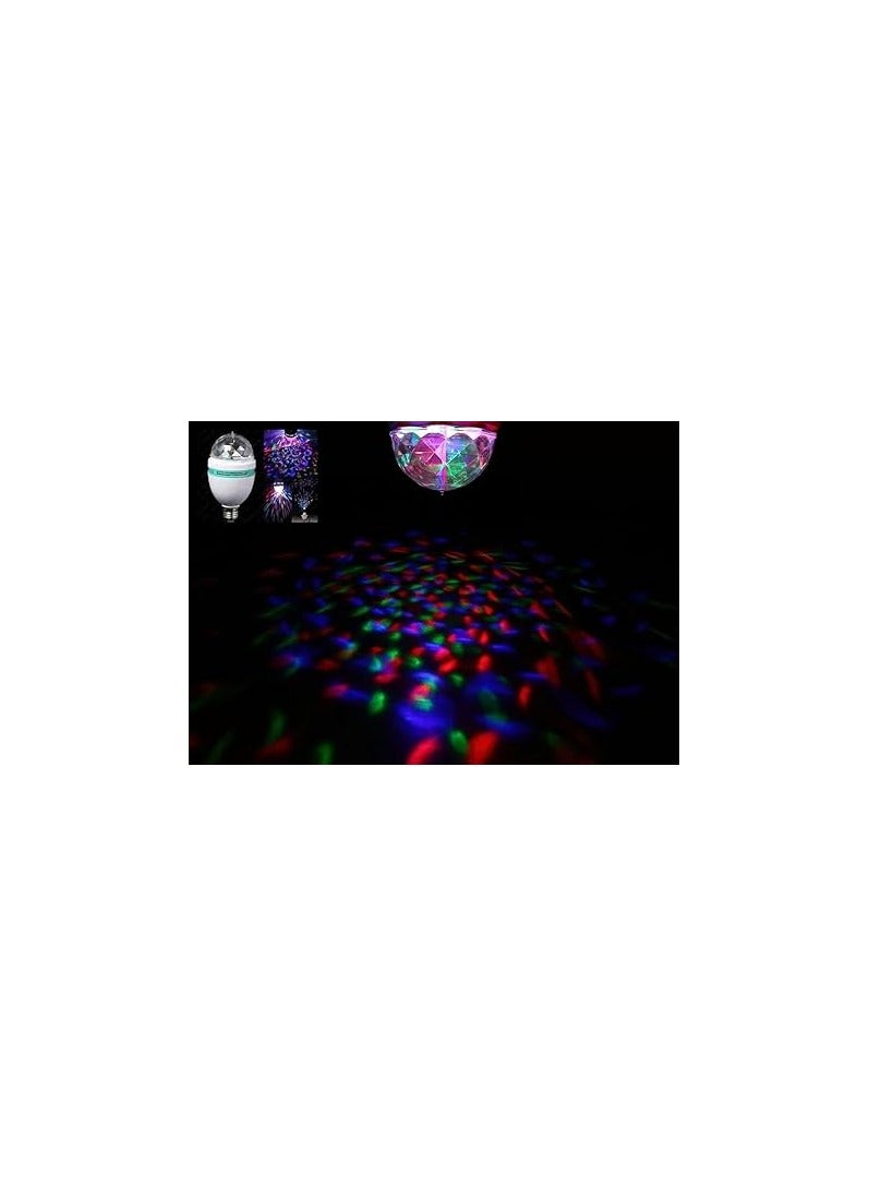 اضواء دي جي دوارة بلمبات اضاءة ملونة - تحكم بالصوت XL-14S بكرة كريستالية بتأثير الفضاء اللوني ار جي بي، متعدد الالوان - Image 2