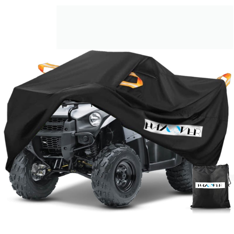 ATV Cover Waterproof for Polaris Sportsman Yamaha Grizzly Honda FourTrax Kawasaki KFX Wheel Car with Air Vents Reflective Strips and Buckle Straps Length up to 83 inches