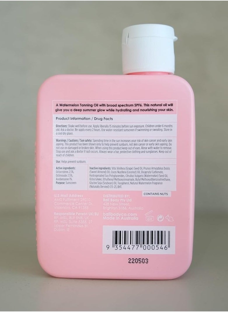 Bali Body Watermelon Tanning Oil SPF 6 (100ml/3.4 fl oz)  - Image 2