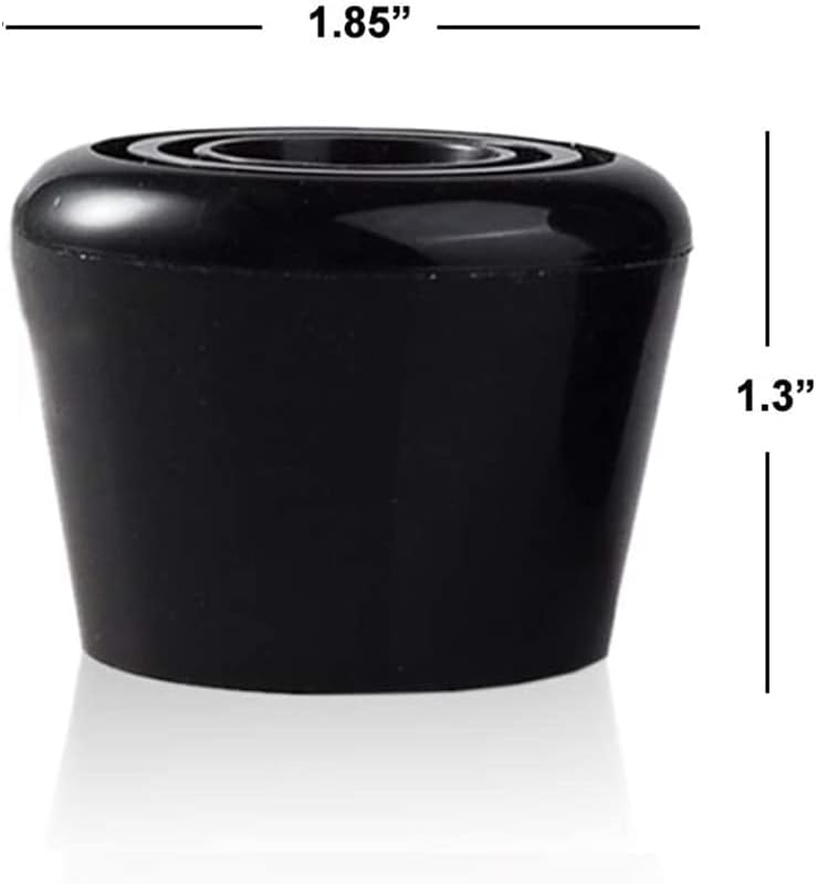 VNAKER PU Rubber Roller Skate Toe Stoppers 1 Pair with Screws - Image 4