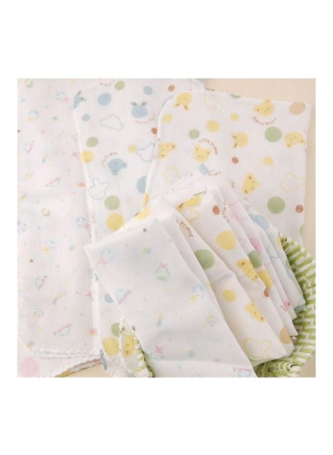 5-Piece Printed Washing Cloth Pink/Blue/White - Image 4