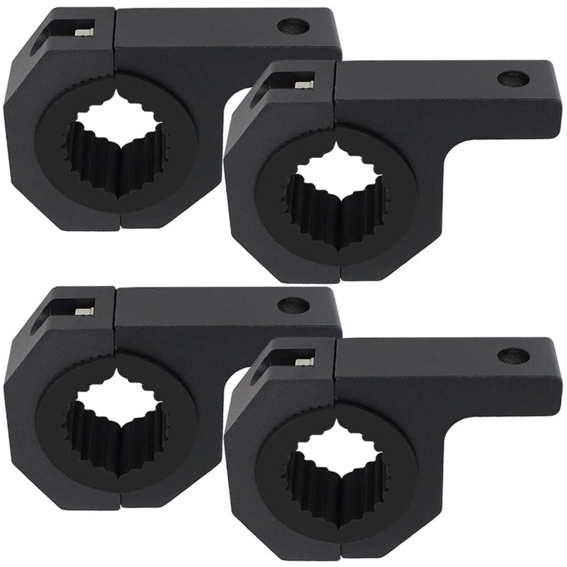 Horizontal Bull Bar Clamp Mounting Kit 4Pcs 137 15 2 Led Lights Bar Bumper Lights Offroad Driving Lights Mounting Brackets fit for Tube Clamp Roof Roll Cage Holder