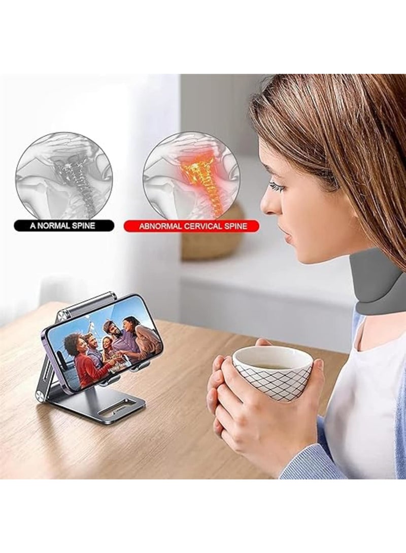 SOLARAE Neck Brace for Neck Pain and Support, Adjustable Soft Foam Cervical Collar for Sleeping, Women Men Neck Protectors Wraps Keep Vertebrae Stable and Aligned, Cervical Spine Pressure Relief (Grey, L) - Image 3