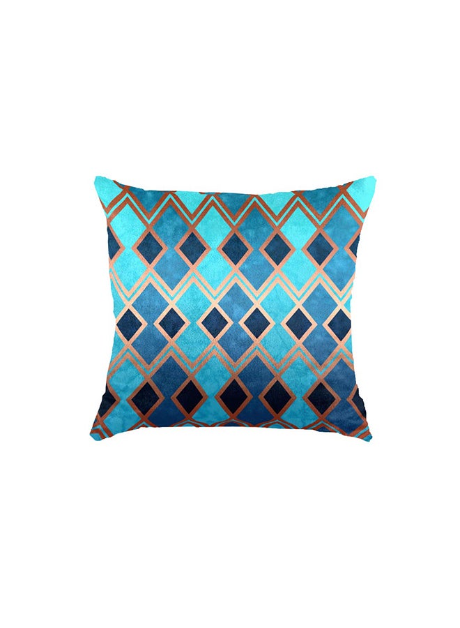 RIZARIES Super Soft Turquoise & Gold Throw Cushion - Image 2