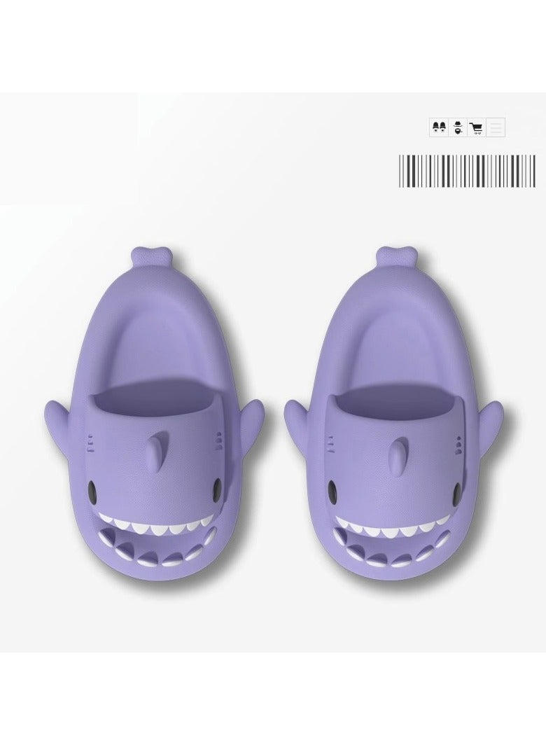 Style Women's sandals, slippers, cartoon shark slippers, indoor and outdoor couples