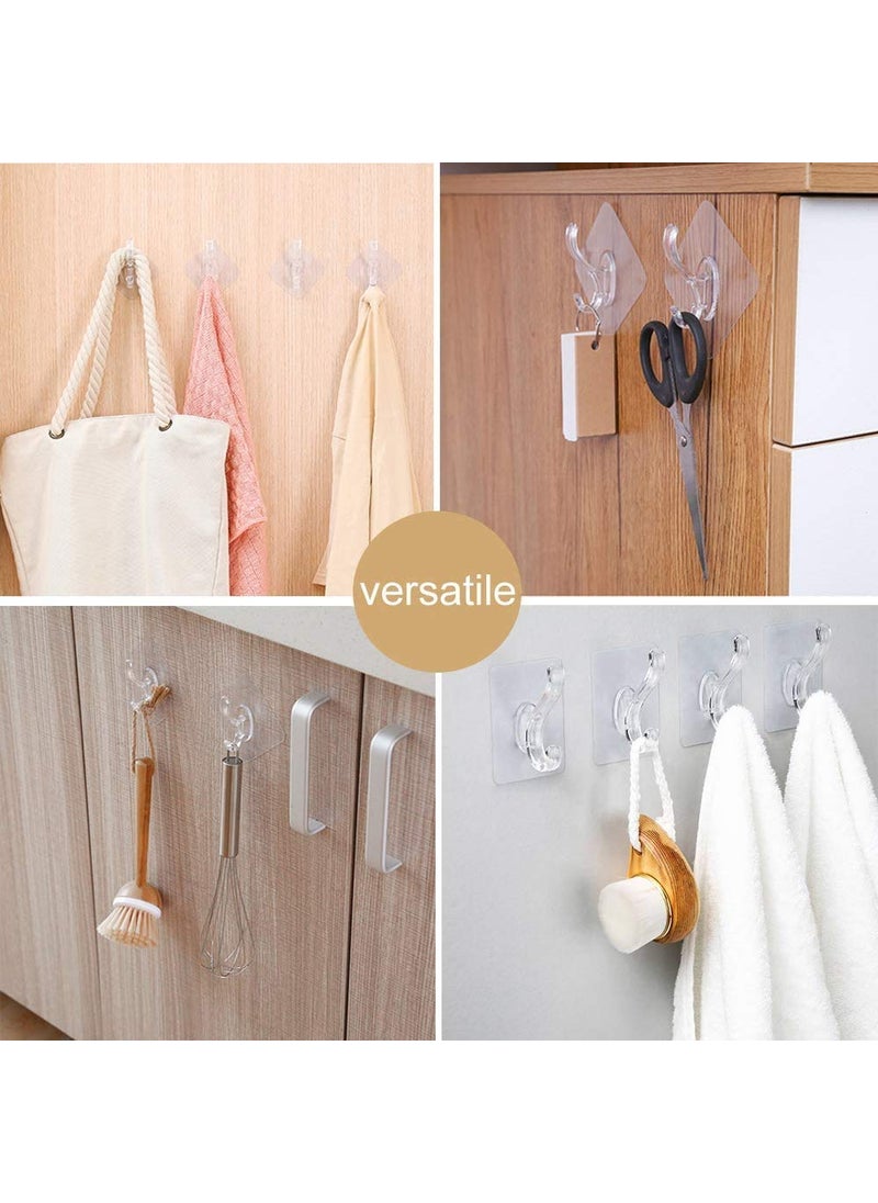 PIERCELL ENTERPRISE Piercell Hook for Wall Adhesive Hook for Bathroom Towel and Kitchen Utensils ABS Plastic Material Self Adhesive Heavy Duty Home Kitchen Office Door Organizers Accessories Pack of 10  - Image 5
