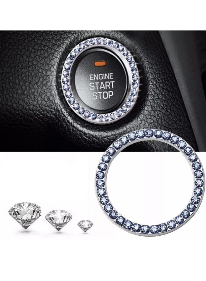 Generic Car Accessories Push Start Stop Engine Button Cover  - Image 1