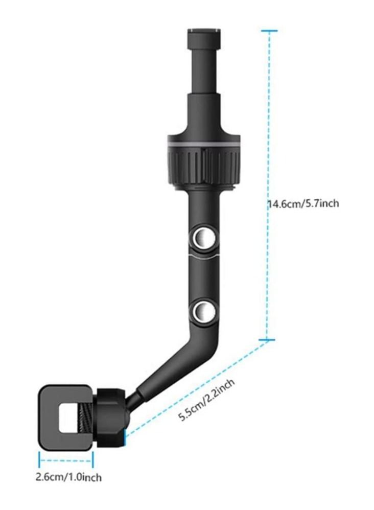 Car Phone Holder Multifunctional 360 Degree Rotatable Auto Rearview Mirror Mount Seat Hanging Clip Bracket Cell Phone Holder - Image 5