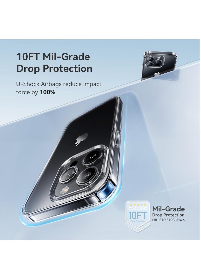 DUSALA For iPhone 14 Pro Max Case Crystal Clear, [Never Yellow Technology] [12FT Mil-Grade Protection] Transparent Slim Cover Women Men for iPhone 14 Pro Max  Phone Case 6.7 inch, Clear - Image 3