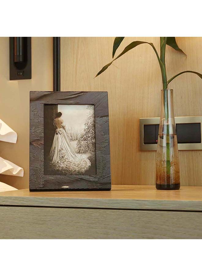 NIBEMINENT Photo Frame With Plume Texture Multicolour 6.4 X 0.8 8.3inch - Image 3