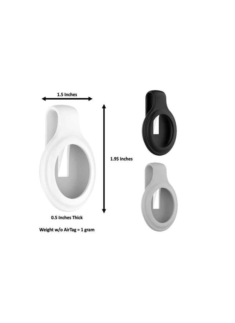 SYOSI - Holder Case for Apple Air Tag Airtag Hidden for Kids, Device for Kids, Hidden Airtag Holder for Kids, Safer Than Bracelet Wristband Necklace Keychain (Gen 2 White, 2-Pack) - Image 1