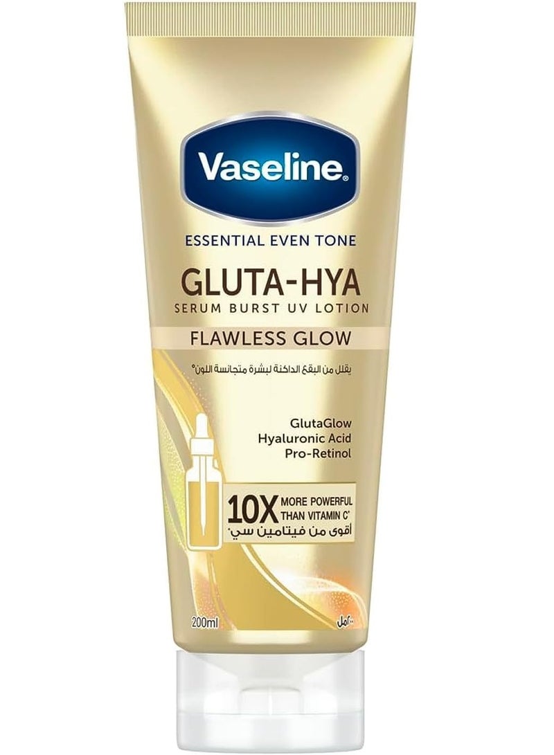 فازلين لوشن الجسم من جلوتا هيا فلوليس جلو، أقوى 10 مرات من فيتامين ج، لبشرة متوهجة ومتجانسة، 200 مل - Image 1