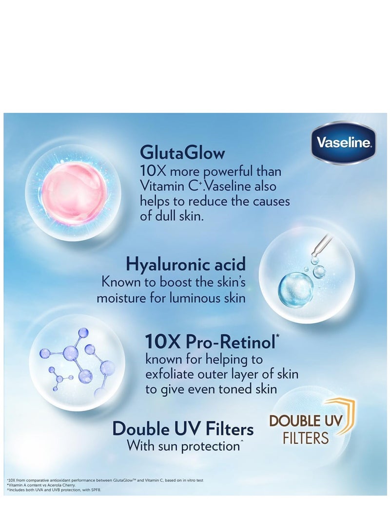 فازلين لوشن الجسم من جلوتا هيا فلوليس جلو، أقوى 10 مرات من فيتامين ج، لبشرة متوهجة ومتجانسة، 200 مل - Image 4