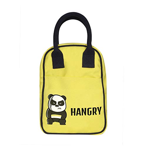 EcoRight Eco Right Cotton Lunch Bags For Office Women & Lunch Bag For Men, Insulated Lunch Bag For Kids, Office Lunch Bag With Bottle Holder, Carry Handle & Pocket, 10L, Yellow - Image 1