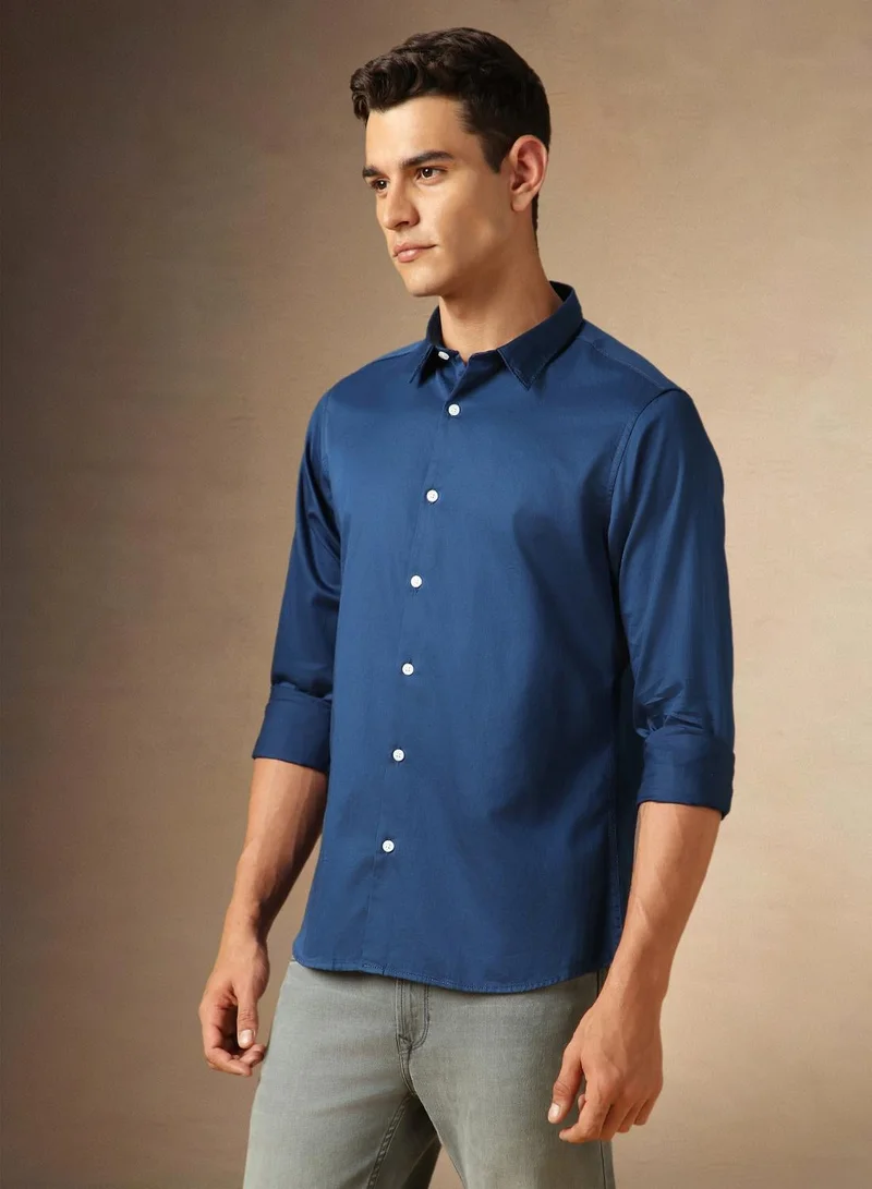 Dennis Lingo Navy Shirt For Men