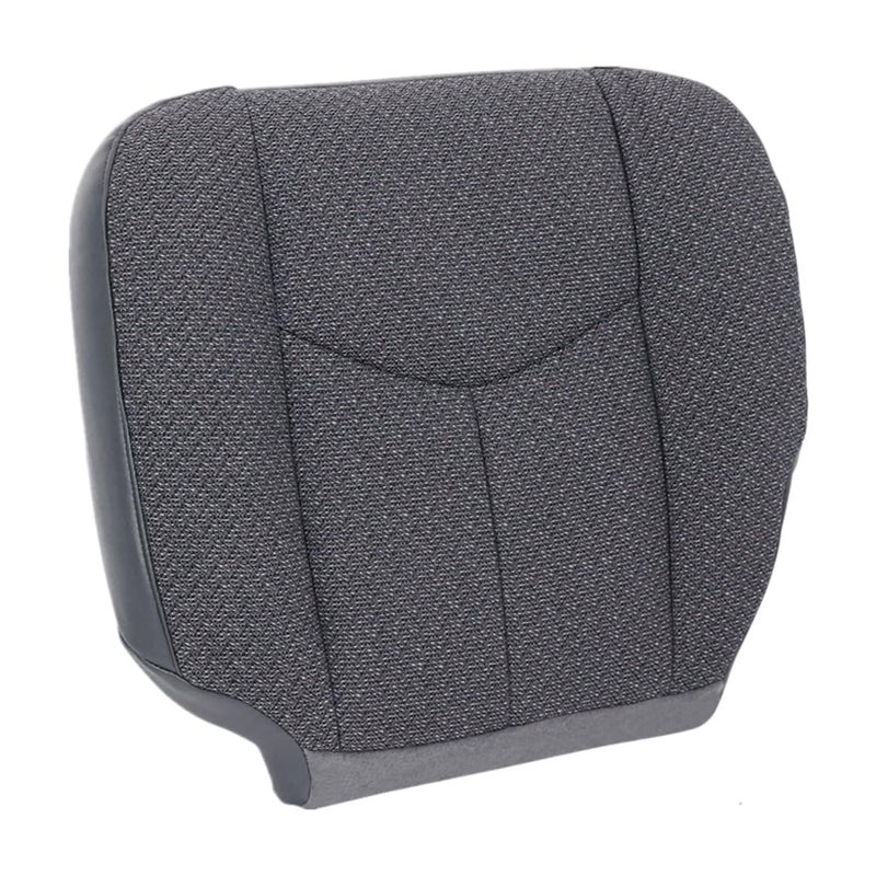 NLQR Front Driver Side Bottom Replacement Seat Cover Cloth Gray 69C Compatible with Chevy Silverado WT Work Truck Single Cab for GMC Sierra 2003 2004 2005 2006 2007