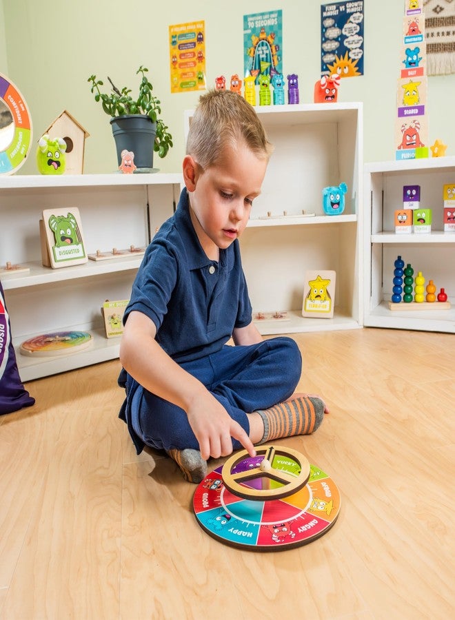 Open The Joy Steer Your Emotions Wheel – Wooden Emotional Regulation Steering Toy for Kids | SEL Tool for Toddlers and Preschool | Teaches Feelings & Self-Regulation | Ages 3+ - Image 5
