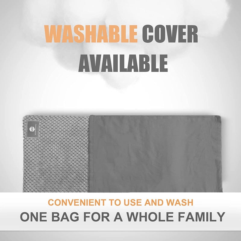 UNCN Wide Microwave Heating pad with Washable Cover 9.5 x 16in Microwavable Hot Pad for Neck Shoulder, Cramps, Back Cordless Warm Compress Weighted Moist Heat Pack for Aches, Unscented - Image 5