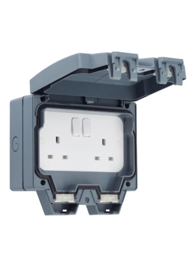 Schneider Electric Schneider Electric Double Twin Switched Socket 13A IP66 WEATHERPROOF
