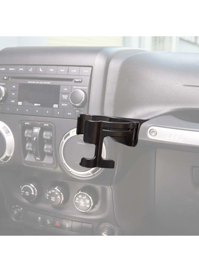 Hooke Road Multi-Function Drink Cup Phone Holder, Bolt-on Stand Bracket Organizer for 2011-2018 Jeep Wrangler JK Rubicon Sahara Sport 2/4 Doors - Image 3