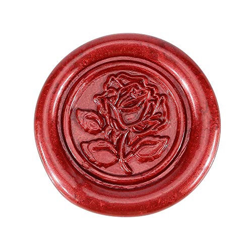 Yoption 5 Pcs Metallic Red Sealing Wax Sticks with Wicks for Wax Seal Stamp, Wedding Invitations, Envelopes, Gifts Sealing - Image 4