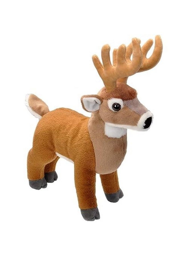 Wild Republic White Tail Buck Plush, Stuffed Animal, Plush Toy, Gifts for Kids, Cuddlekins 12 Inches